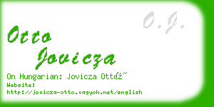 otto jovicza business card